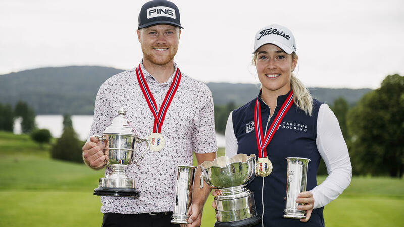 Golf: Kongepokaler til Grimstad og Antonsen